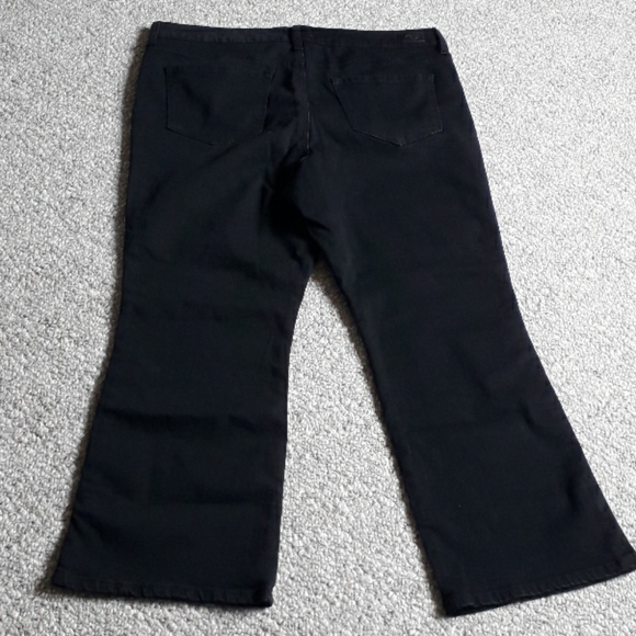 New Side Stripe High Waist Crop Kick Flare Jeans - Picture 4 of 8